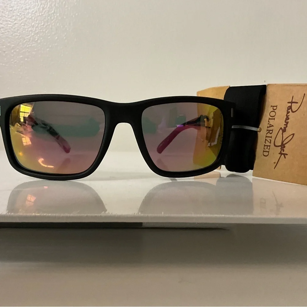 Panama Jack Black Sunglasses with Polarized Lenses
